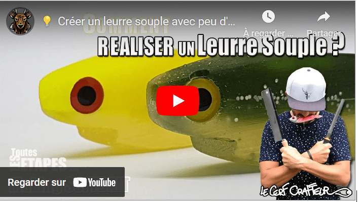 Réaliser un leurre souple avec peu d'outils